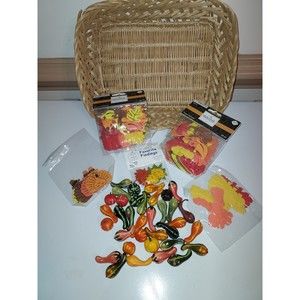 Miniature Gourds Pumpkins, Felt Autumn Leaves, Thanksgiving Fall Foam Stickers